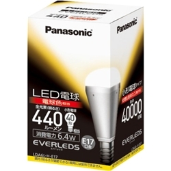 【クリックで詳細表示】LED電球 6.4W (電球色相当) LDA6LHE17