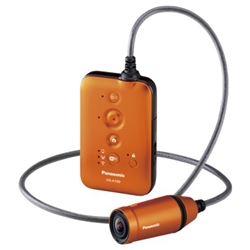 【クリックでお店のこの商品のページへ】ウェアラブルカメラ (オレンジ) HX-A100-D