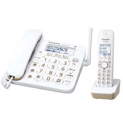 【クリックで詳細表示】コードレス電話機(子機1台付き)(ホワイト) VE-GD23DL-W