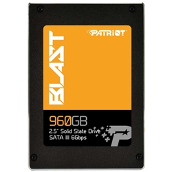 Blast Solid State Drives SSD 2.5C` 960GB SATA6Gb/s 7mm TLC Read(MAX)560MB/s Write(MAX)540MB/s PBT960GS25SSDR