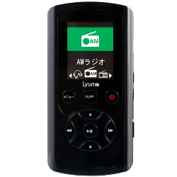 【クリックで詳細表示】AM/FM搭載ダイレクト録音対応プレーヤー Lyumo M33 8GB クリスタルブラック M33B8