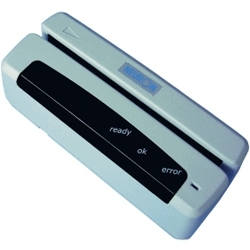 【クリックで詳細表示】RS232インタフェース手動式磁気カードリーダ CRF-100S-0101-00