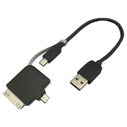 【クリックで詳細表示】iPhone用ドックコネクタ・マイクロUSBケーブル IPC21