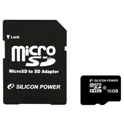 【クリックで詳細表示】micro SDHCカード 16GB (Class10) 永久保証 (SDHCアダプター付) SP016GBSTH010V10-SP