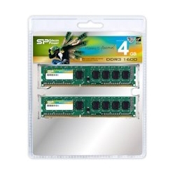 【クリックで詳細表示】メモリモジュール 240Pin DIMM DDR3-1600(PC3-12800) 2GBx2枚組 ブリスターパッケージ SP004GBLTU160V22