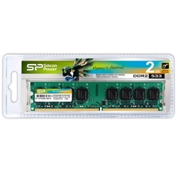 【クリックで詳細表示】メモリモジュール 240Pin DIMM DDR2-533(PC2-4200) 2GB ブリスターパッケージ SP002GBLRU533S02