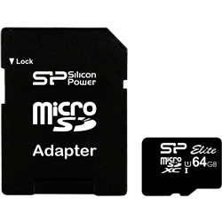 【クリックで詳細表示】【UHS-1対応】microSDXCカード 64GB Class10 SP064GBSTXBU1V10-SP
