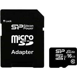 【クリックで詳細表示】【UHS-1対応】microSDHCカード 16GB Class10 SP016GBSTHBU1V10-SP