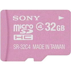 【クリックで詳細表示】microSDHCメモリーカード 32GB ピンク SR-32A4/P