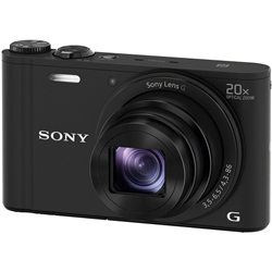 【クリックでお店のこの商品のページへ】デジタルスチルカメラ Cyber-shot WX350 (1820万画素CMOS/光学x20) ブラック DSC-WX350/B