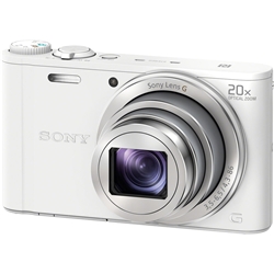 【クリックでお店のこの商品のページへ】デジタルスチルカメラ Cyber-shot WX350 (1820万画素CMOS/光学x20) ホワイト DSC-WX350/W