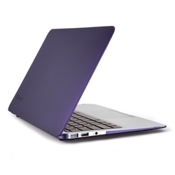 【クリックで詳細表示】MacBook Air 11＂ SeeThru Satin Case - Aubergine (Purple) SPK-MBA11-SEESAT-ABG