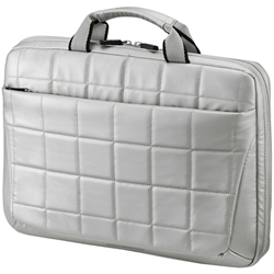 【クリックで詳細表示】衝撃吸収PCケース(13.3型ワイド) シルバー BAG-P21S
