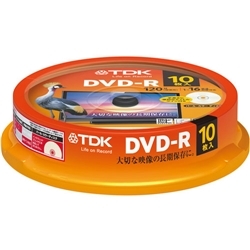 【クリックで詳細表示】DVD-R 録画用 120分 1-16X CPRM対応 パールカラー スピンドルケース 10枚入 DR120DALC10PUE
