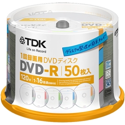 【クリックでお店のこの商品のページへ】録画用DVD-R 120分 1-16倍速 インデックス・ディスク スピンドルケース 50枚入 DR120DTC50PA