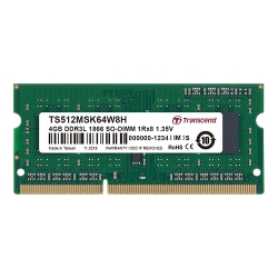 4GB DDR3L 1866 SO-DIMM 1Rx8 512Mx8 CL13 1.35V TS512MSK64W8H