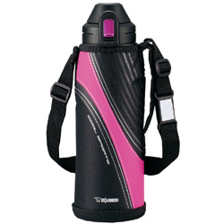 【クリックで詳細表示】ステンレスクールボトル 1.03L ピンクブラック SD-AD10 PK
