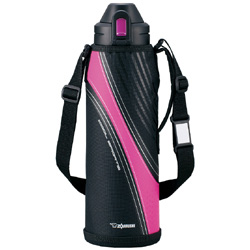 【クリックで詳細表示】ステンレスクールボトル 1.55L ピンクブラック SD-AD15 PK