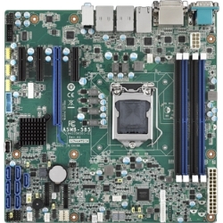 Intel LGA 1151 6th Generation Core i7/i5/i3/Xeon Micro ATX Server Board with Quad LAN DDR4 ASMB-585G4-00A1E
