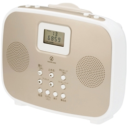 【クリックで詳細表示】シャワーCDラジオ ゴールド SAD4308N