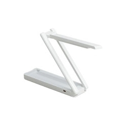 【クリックでお店のこの商品のページへ】Zライト 折り畳み式LEDスタンド ホワイト ZM-014W