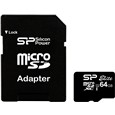 シリコンパワー 【UHS-1対応】microSDXCカード 64GB Class10 SP064GBSTXBU1V10-SP