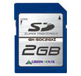 150倍速ハイスピードSDカード 2GB 1年保証 GH-SDC2GXZ
