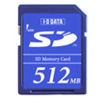 SDメモリーカードエントリーモデル 512MB SD-512M