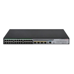 H3C S5024PV5-EI-HPWR L2 Ethernet Switch with 24*10/100/1000BASE-T PoE+ Ports (AC 370W) and 4*1000BASE-X SFP PortsA(AC) 9801A41K