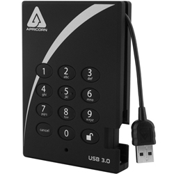 USB3.0ڑAESÍ|[^uHDD Aegis Padlock - 256bit AES 500GB A25-3PL256-500