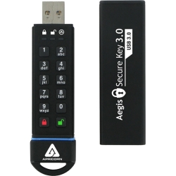 Apricorn 暗証番号方式USBメモリ Aegis Secure Key - USB 3.0 Flash Drive 30GB ASK3-30GB