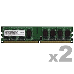 DDR2-667/PC2-5300 Unbuffered DIMM 1GB×2g ADS5300D-S1GW