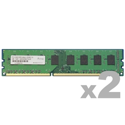 【クリックで詳細表示】DDR3-1333/PC3-10600 Unbuffered DIMM 8GB×2枚組 ADS10600D-8GW