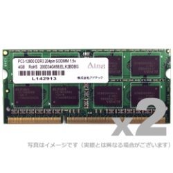 DDR3-1600 204pin SO-DIMM 2GB×2 ȓd ADS12800N-H2GW