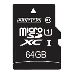 microSDXCJ[h 64GB UHS-I Class10 SDϊAdaptert AD-MRXAM64G/U1