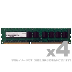 アドテック DDR3-1600 240pin UDIMM ECC 4GB×4枚 省電力 ADS12800D