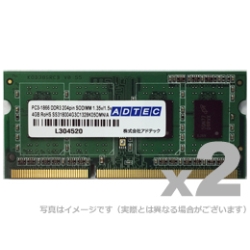 Macp DDR3L-1866 204pin SO-DIMM 4GB×2 ADM14900N-L4GW