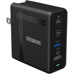 PDΉ 4Ko USB Hub AC[d 74W Black APD-V074AC2H-BK