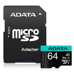 Premier Pro microSDXC 64GB U3 C10 V30 A2 AUSDX64GUI3V30SA2-RA1