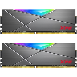 XPG SPECTRIX D50 TUNGSTEN GREY DDR4-3600MHz U-DIMM 8GB×2 RGB DUAL COLOR BOX AX4U36008G18I-DT50