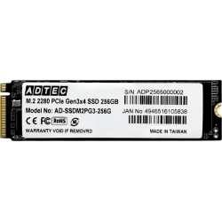 3D NAND SSD M.2 NVMe PCIe Gen3x4(2280) AD-SSDM2PG3 256GB