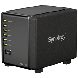 Synology 4ベイ 2.5インチドライブ用NASエンクロージャー DiskStation DS411slim