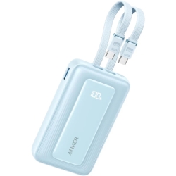 ANKER Anker Zolo Power Bank (10000mAh 35W Built-In Dual USB-Cケーブル) ブルー A1680N32