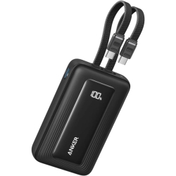 ANKER Anker Zolo Power Bank (10000mAh 35W Built-In Dual USB-Cケーブル) ブラック A1680N12