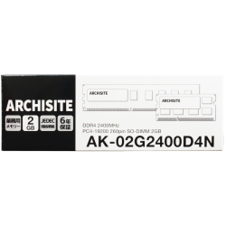 m[gp PC4-19200 (DDR4-2400) 260pin SO-DIMM 2GB DDR4-2133݊ AK-02G2400D4N
