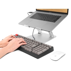 ARCHISS ノートパソコン用アルミスタンド LIFT UP-STAND BY ME シルバー AS-LUBM-SL