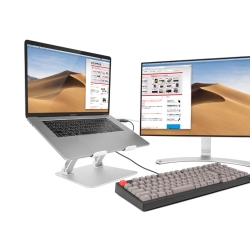 ARCHISS ノートパソコン用アルミスタンド LIFT UP-STAND BY ME シルバー AS-LUBM-SL