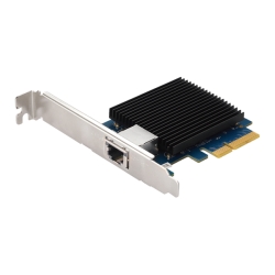 RJ45インターフェース シングルポート 10GBASE-T PCIe 2.0 x4 NIC ネットワークインターフェースカード ロープロファイル用ブラケット付き 2年保証 AS-T10G2
