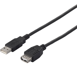 USB2.0延長ケーブル(A to A) 3m ブラック BSUAA230BK