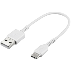 USB2.0ケーブル(Type-A to Type-C) 0.1m ホワイト BSMPCAC101WH
